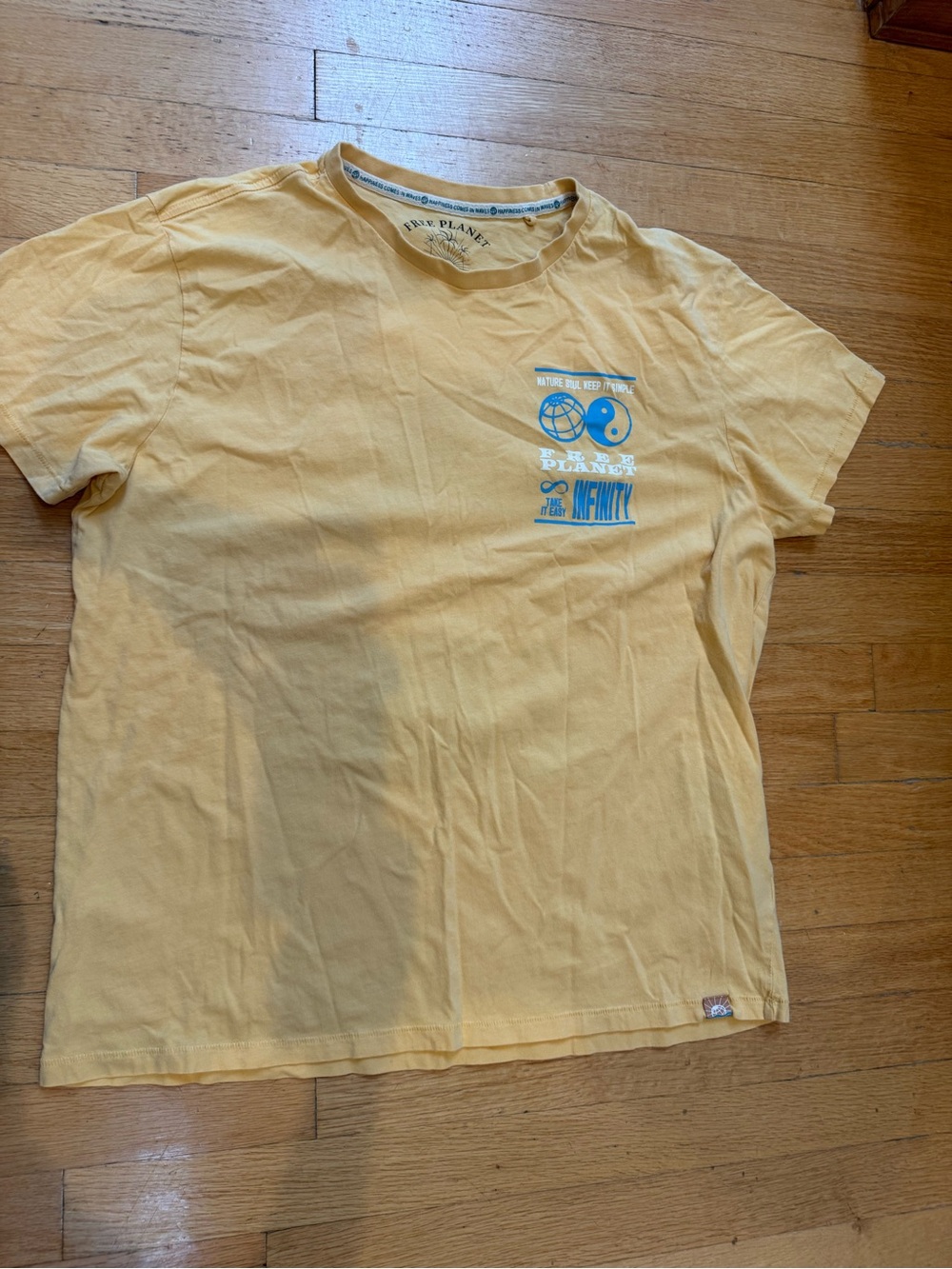 Yellow Graphic Crewneck T-Shirt